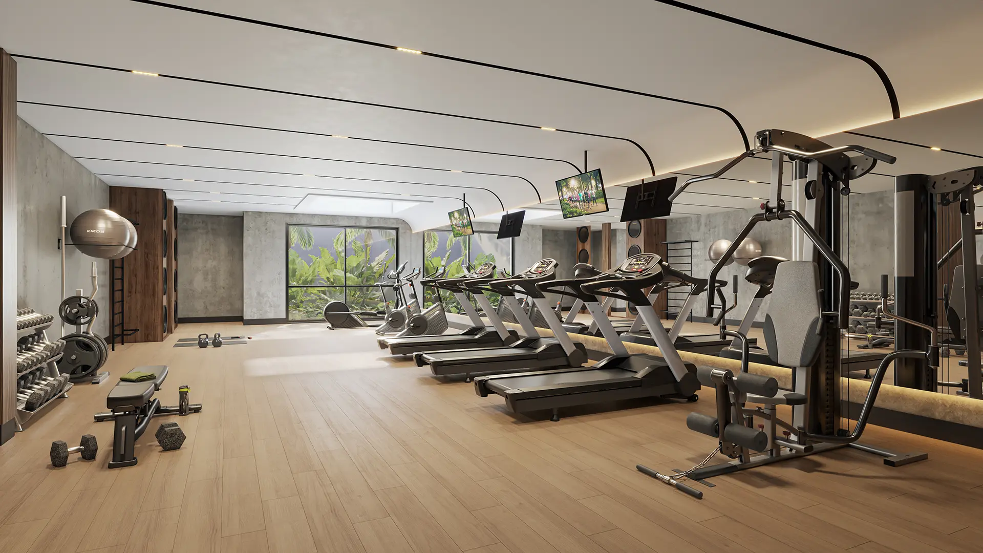 Perspectiva ilustrada do Fitness